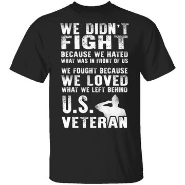 Veteran Fight T-Shirt CustomCat