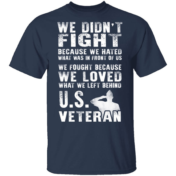 Veteran Fight T-Shirt CustomCat