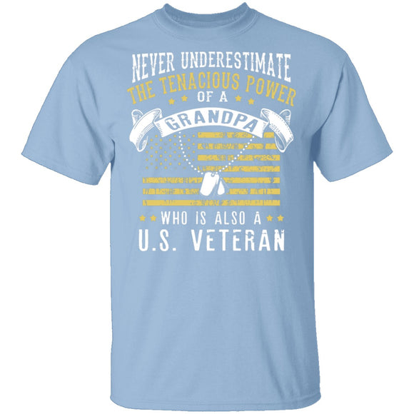 Veteran Grandpa T-Shirt CustomCat