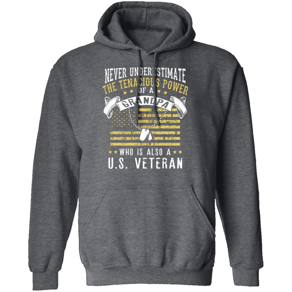 Veteran Grandpa T-Shirt CustomCat