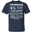 Veteran Inside T-Shirt CustomCat