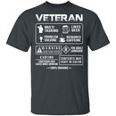 Veteran Inside T-Shirt CustomCat