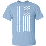 Veteran Marine Flag T-Shirt CustomCat