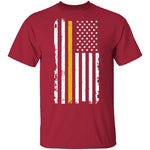 Veteran Marine Flag T-Shirt CustomCat