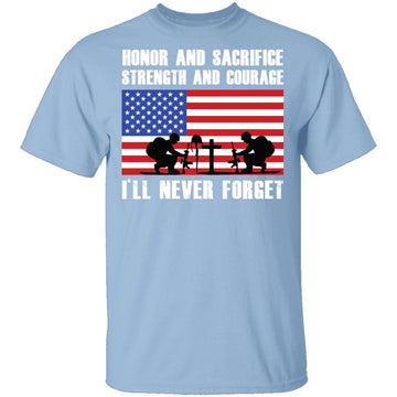 Veteran Never Forget T-Shirt CustomCat
