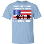 Veteran Never Forget T-Shirt CustomCat