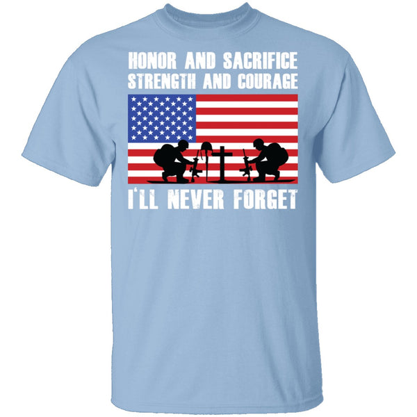 Veteran Never Forget T-Shirt CustomCat
