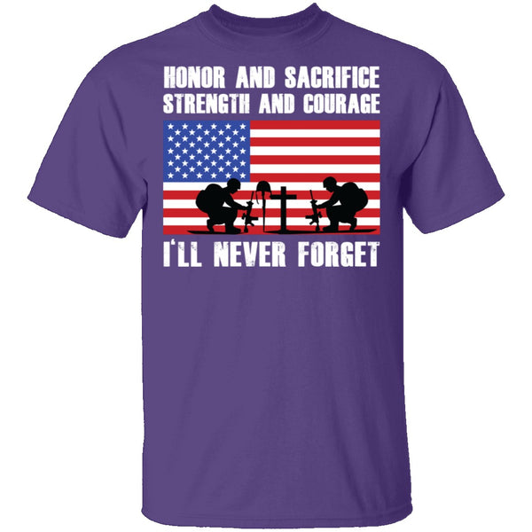 Veteran Never Forget T-Shirt CustomCat