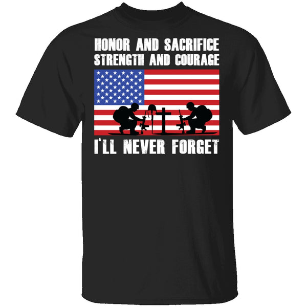 Veteran Never Forget T-Shirt CustomCat