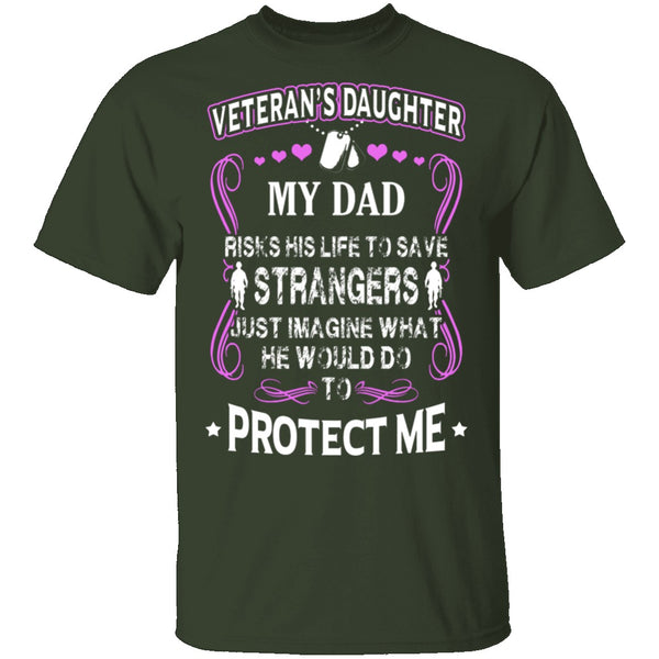 Veteran's Daughter T-Shirt CustomCat