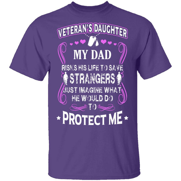 Veteran's Daughter T-Shirt CustomCat