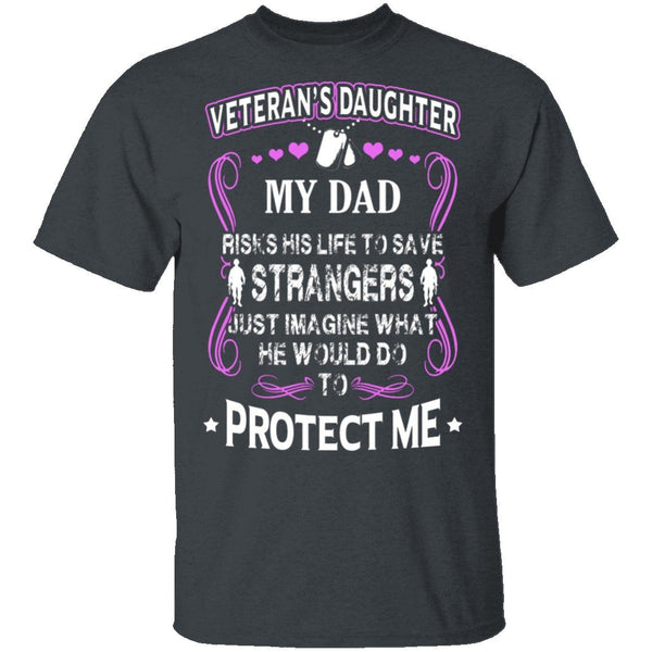 Veteran's Daughter T-Shirt CustomCat