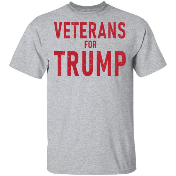 Veterans For Trump T-Shirt CustomCat