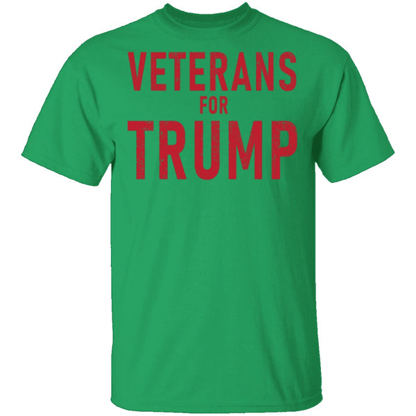Veterans For Trump T-Shirt CustomCat