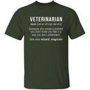 Veterinarian Definition T-Shirt CustomCat