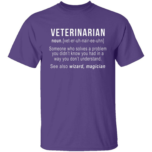 Veterinarian Definition T-Shirt CustomCat