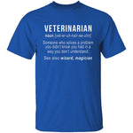 Veterinarian Definition T-Shirt CustomCat