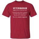 Veterinarian Definition T-Shirt CustomCat