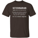 Veterinarian Definition T-Shirt CustomCat