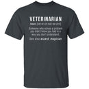 Veterinarian Definition T-Shirt CustomCat