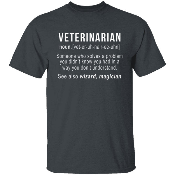 Veterinarian Definition T-Shirt CustomCat