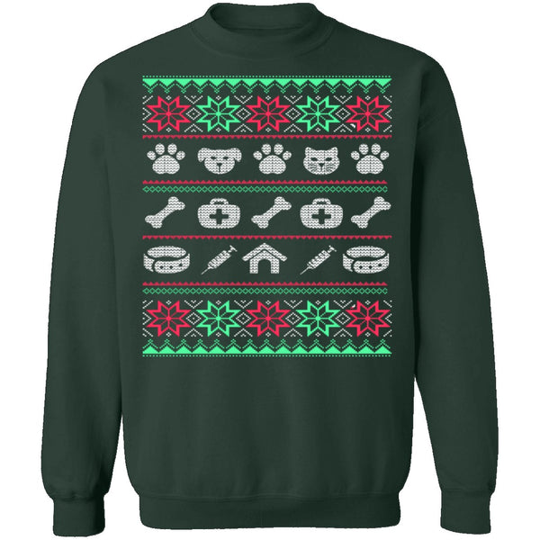 Veterinarian Ugly Christmas Sweater CustomCat