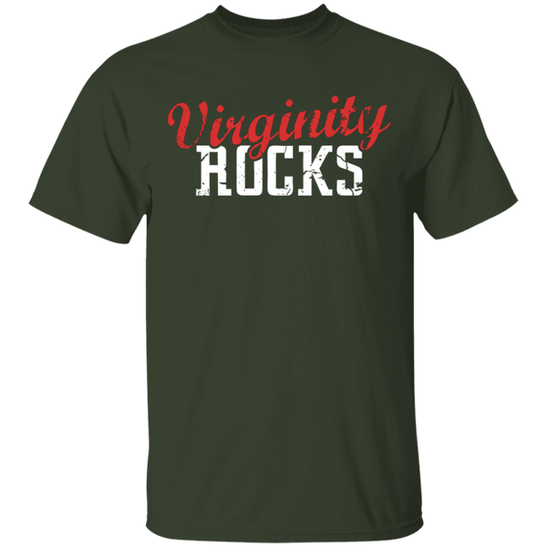 Virginity Rocks T-Shirt CustomCat