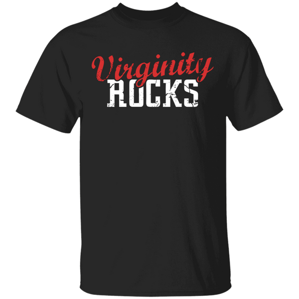 Virginity Rocks T-Shirt CustomCat
