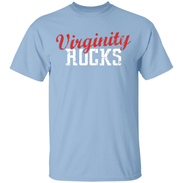 Virginity Rocks T-Shirt CustomCat