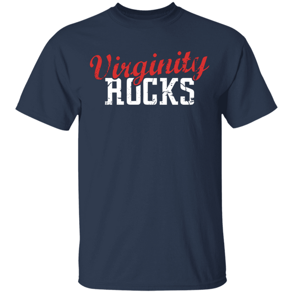 Virginity Rocks T-Shirt CustomCat