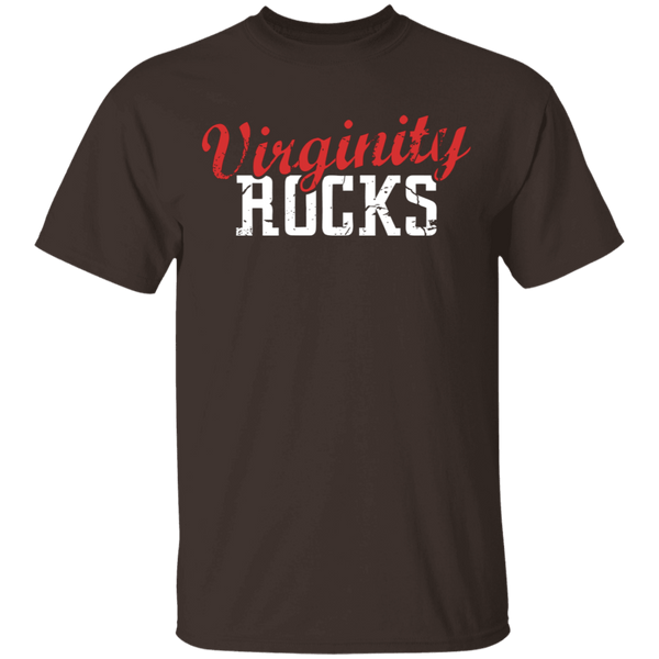 Virginity Rocks T-Shirt CustomCat
