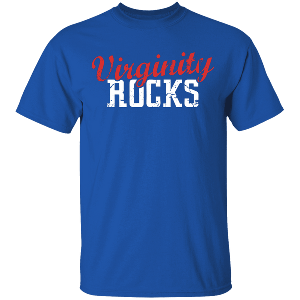 Virginity Rocks T-Shirt CustomCat