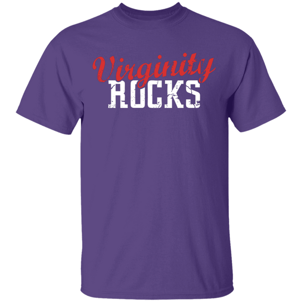 Virginity Rocks T-Shirt CustomCat