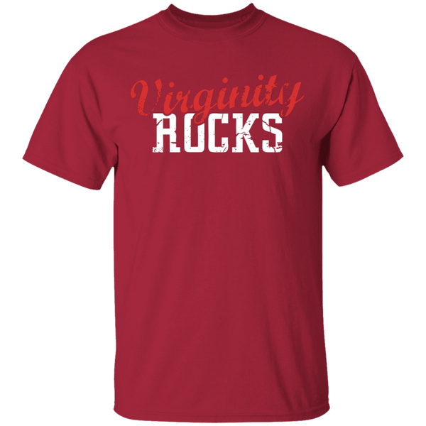Virginity Rocks T-Shirt CustomCat