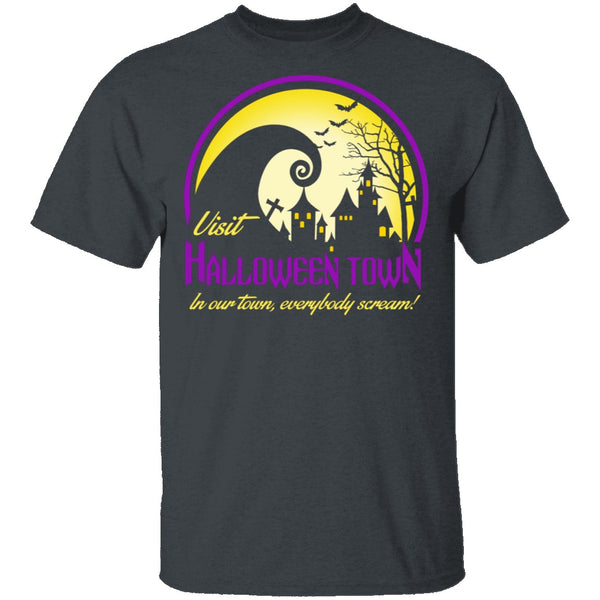 Visit Halloween Town T-Shirt CustomCat