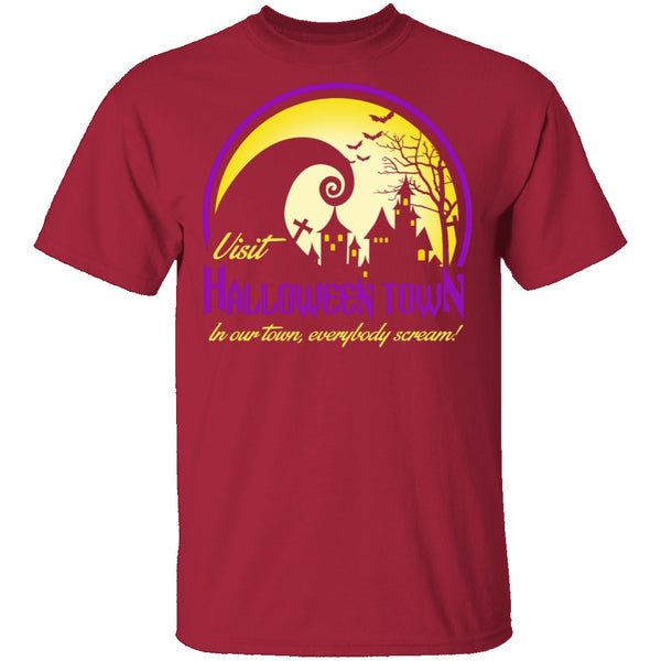 Visit Halloween Town T-Shirt CustomCat