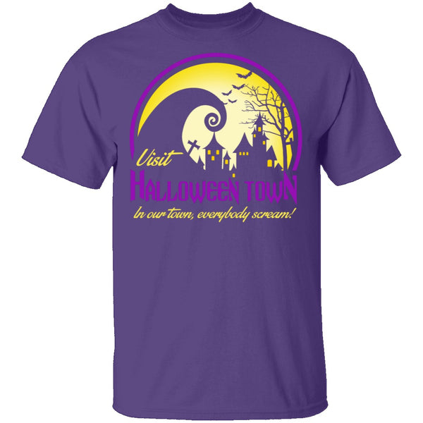 Visit Halloween Town T-Shirt CustomCat