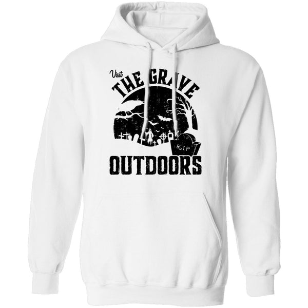 Visit The Grave Outdoors T-Shirt CustomCat