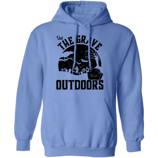 Visit The Grave Outdoors T-Shirt CustomCat