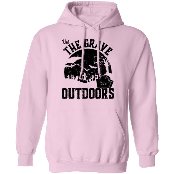 Visit The Grave Outdoors T-Shirt CustomCat