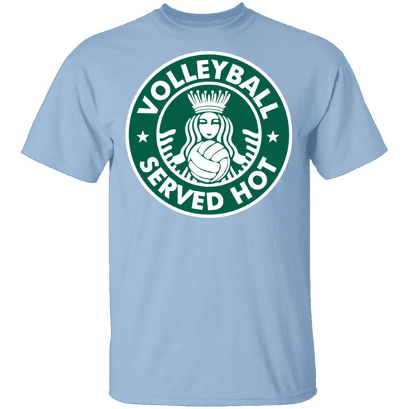 Volleyball Served Hot T-Shirt CustomCat