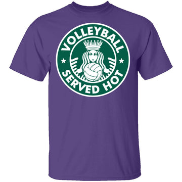 Volleyball Served Hot T-Shirt CustomCat
