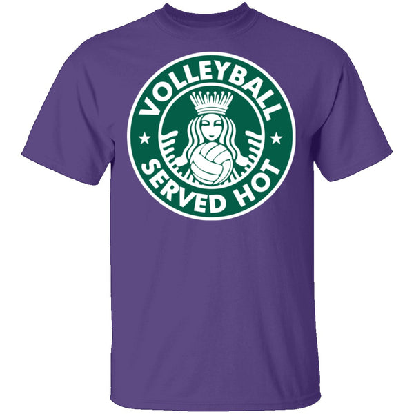 Volleyball Served Hot T-Shirt CustomCat