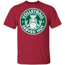Volleyball Served Hot T-Shirt CustomCat