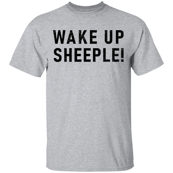 Wake Up Sheeple T-Shirt CustomCat