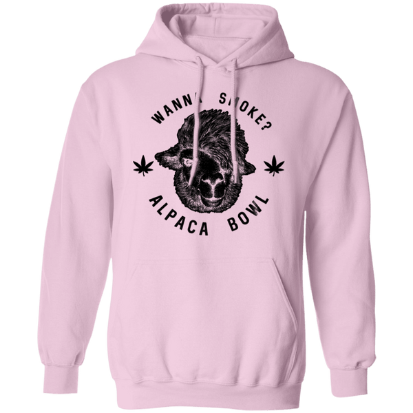Wanna Smoke Alpaca Bowl T-Shirt CustomCat