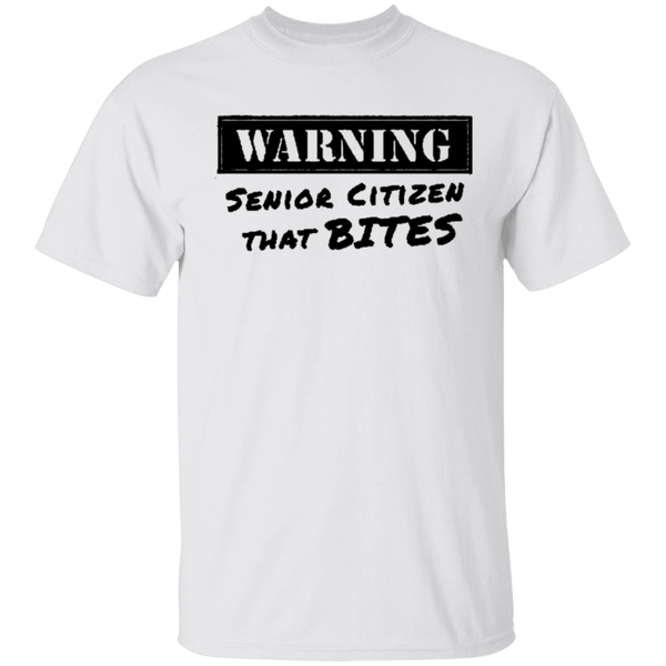 Warning Senior Citizen That Bites T-Shirt CustomCat