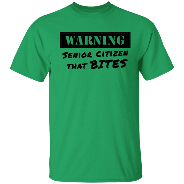 Warning Senior Citizen That Bites T-Shirt CustomCat