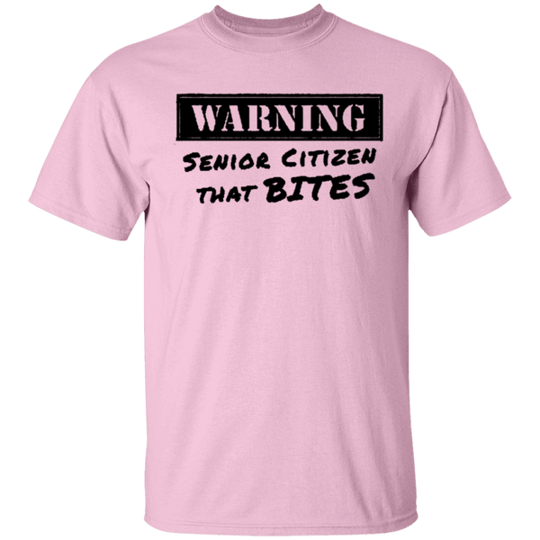 Warning Senior Citizen That Bites T-Shirt CustomCat