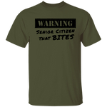 Warning Senior Citizen That Bites T-Shirt CustomCat